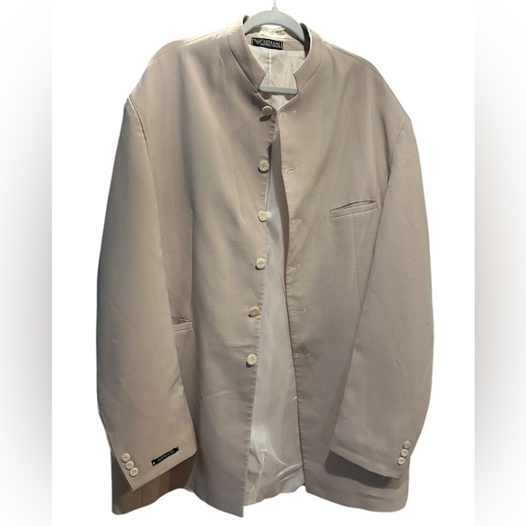 Emporio Armani Beige Button-Up blazer Jacket size 3XL - Picture 7 of 11